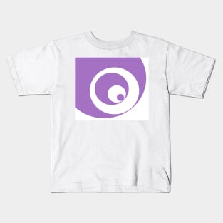 Abstract pattern - purple and white. Kids T-Shirt